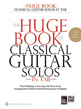 Huge book of classical guitar solos in tab (gu)