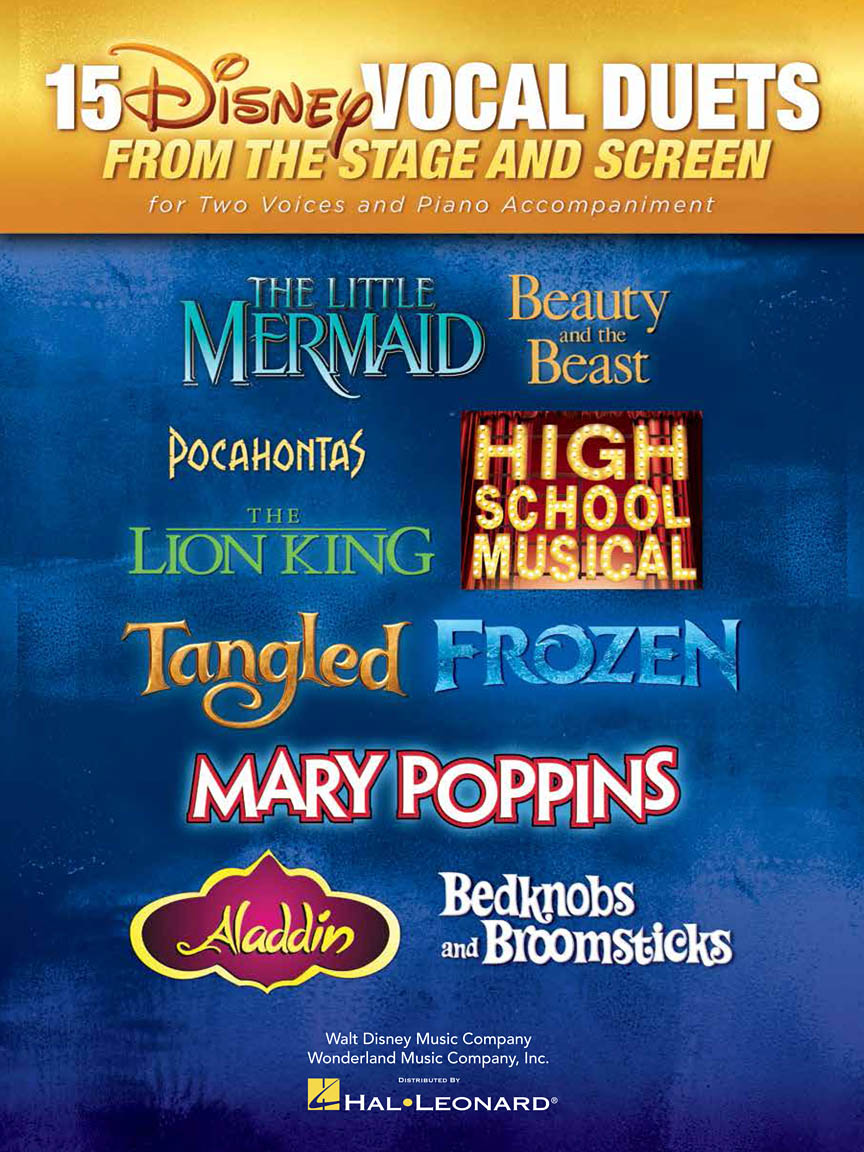 15 Disney Vocal Duets From Stage And Screen (2cto,pf)