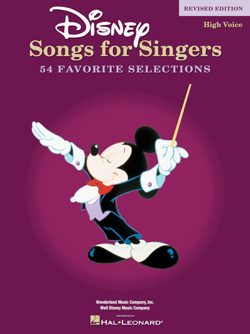 Disney Songs for Singers - 54 Favorite Selections (high)(cto,pf)