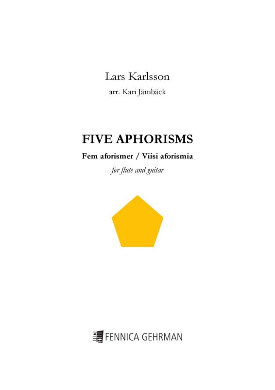 5 Aphorisms (fl,gu)