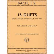 15 Duets after Two-Part Inventions s. 772-786 (vl,vla)