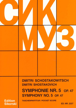 Sinfonie 5 op 47 (study score)