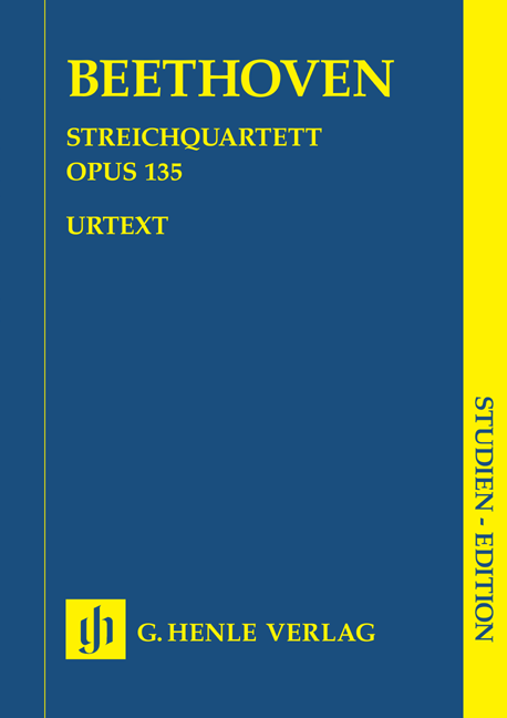 Quartet F op 135 (study score)