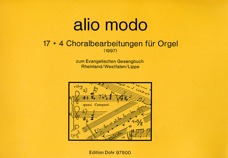 alio modo (17+4 Choralbearbeitungen für Orgel)