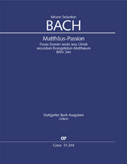Matthäus-Passion BWV 244 (score)(hard cover)