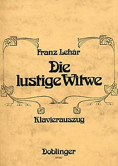 Lustige Witwe (vocal score)