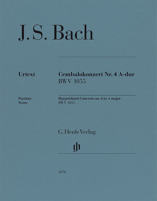 Concerto A BWV 1055 (cemb,orch)(score)