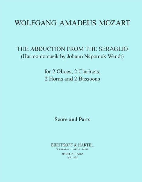 The Abduction from the Seraglio KV 384 (2ob,2cl,2fg,2cor)(score,parts)