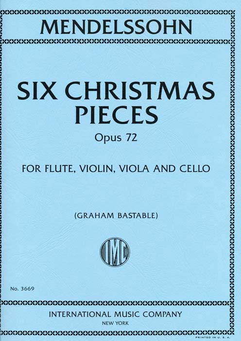 6 Christmas Pieces op 72 (fl,vl,vla,vc)(score,parts)