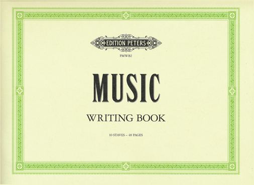 Nuottivihko A4 Peters Music Writing Book (vaaka)