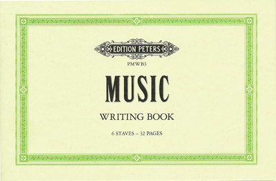 Nuottivihko (mini) Peters Music Writing Book
