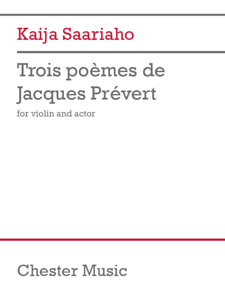 3 poèmes de Jacques Prévert (vl, actor)