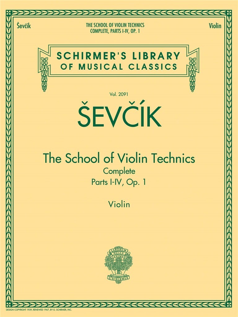 School of Violin Technic op 1 (complete)(vl)