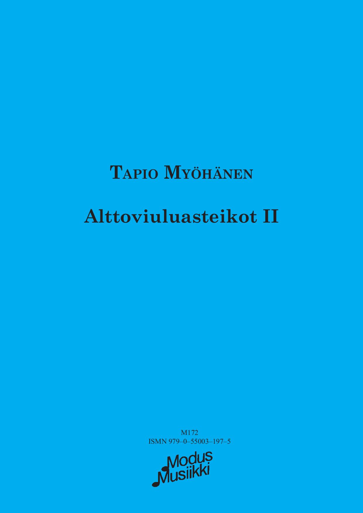 Alttoviuluasteikot 2 (Myöhänen-Javas)