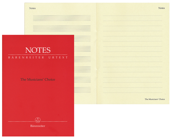 Nuottivihko (mini) A6 Bärenreiter punainen