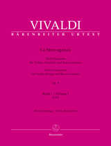 Stravaganza op 4 - 12 Concertos for Violin, Strings and Basso Continuo VOL 1 (vl,pf)
