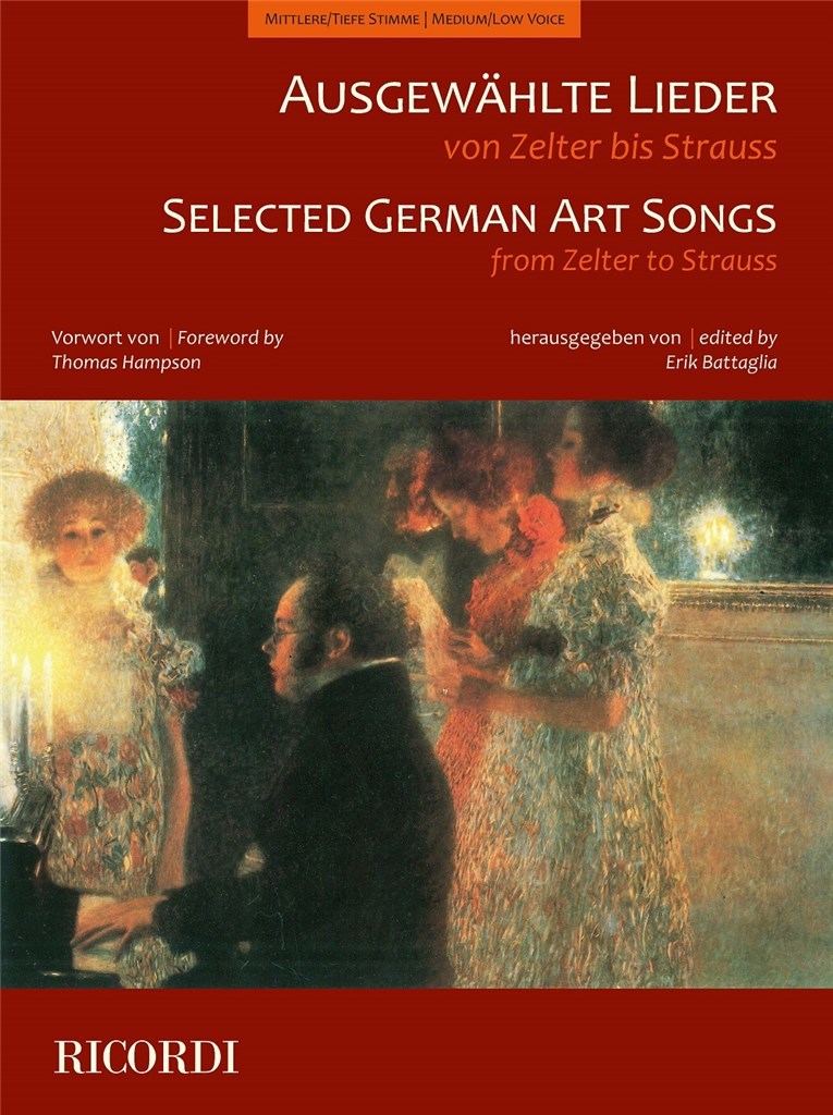 Selected German Art Songs from Zelter to Strauss (medium/low voice)