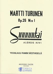Sunnuntai op 25/1 (E-duuri) (cto,pf)
